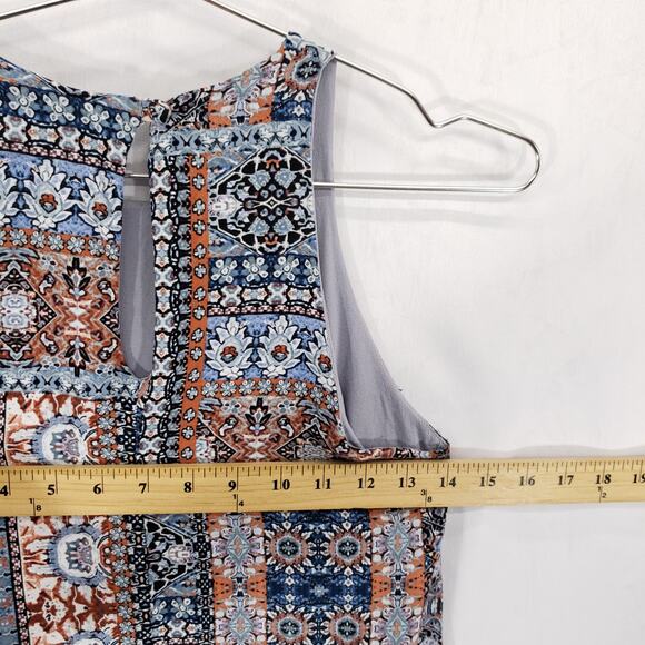 Lulus Dress Womens Extra Small Multicolor Southwestern Boho Keyhole Back Mini - Picture 11 of 15